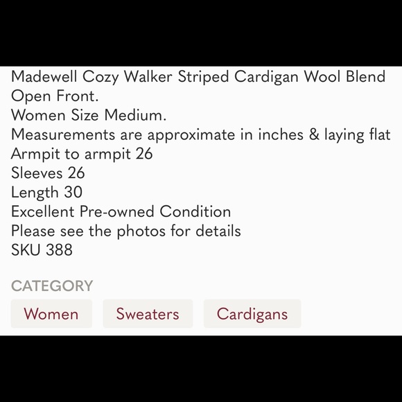 Madewell Cozy Walker Wool Cardigan - Picture 6 of 6